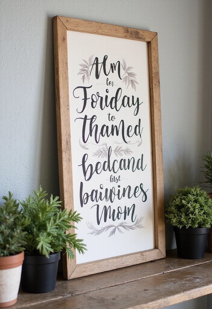 30 Easy DIY Home Decor Projects That'll Impress Your Guests! - 5. Rustic Wood Sign