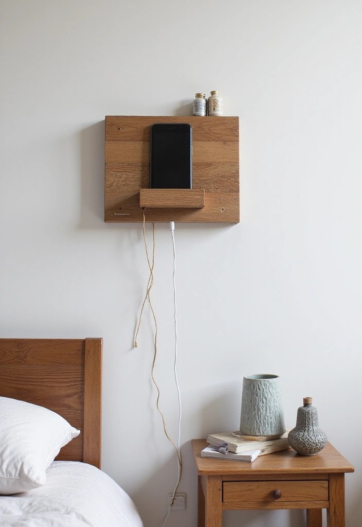 Discover 11 Chic Bedside Charging Solutions That Blend Style with Functionality! - 11. Decorative Wall-Mounted Charging Unit