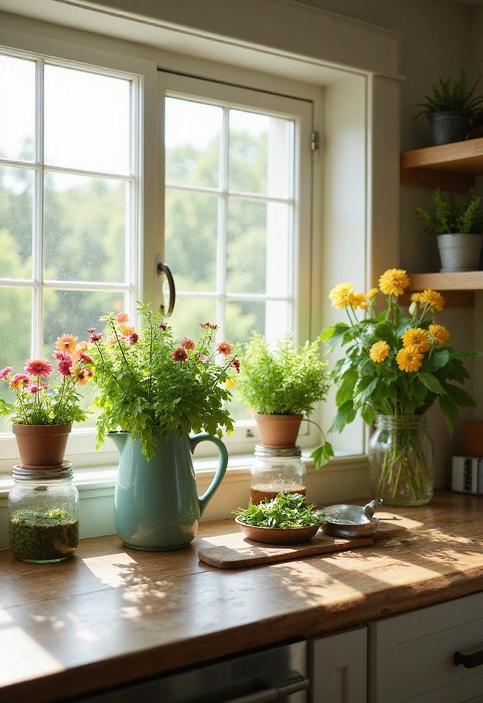 Get Summer Ready: 5 Home Style Updates for a Modern Farmhouse Feel! - 4. Add Greenery and Floral Arrangements