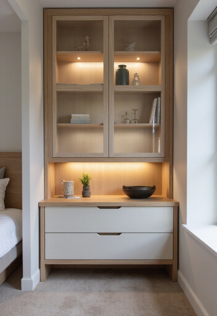 Top 10 Creative Bedside Table Ideas to Maximize Your Space (Number 3 Is Genius!) - 10. Custom Built-in Nightstand
