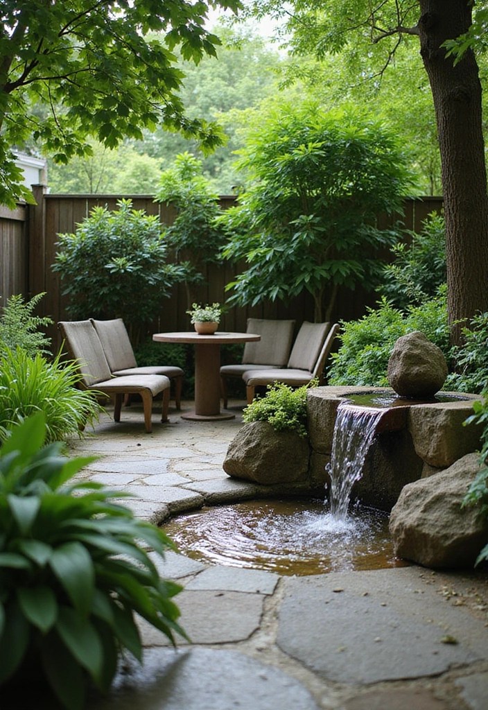 Transform Your Patio: 9 Makeover Ideas for a Cozy Summer Retreat You Can't Miss! - 7. Add a Water Feature