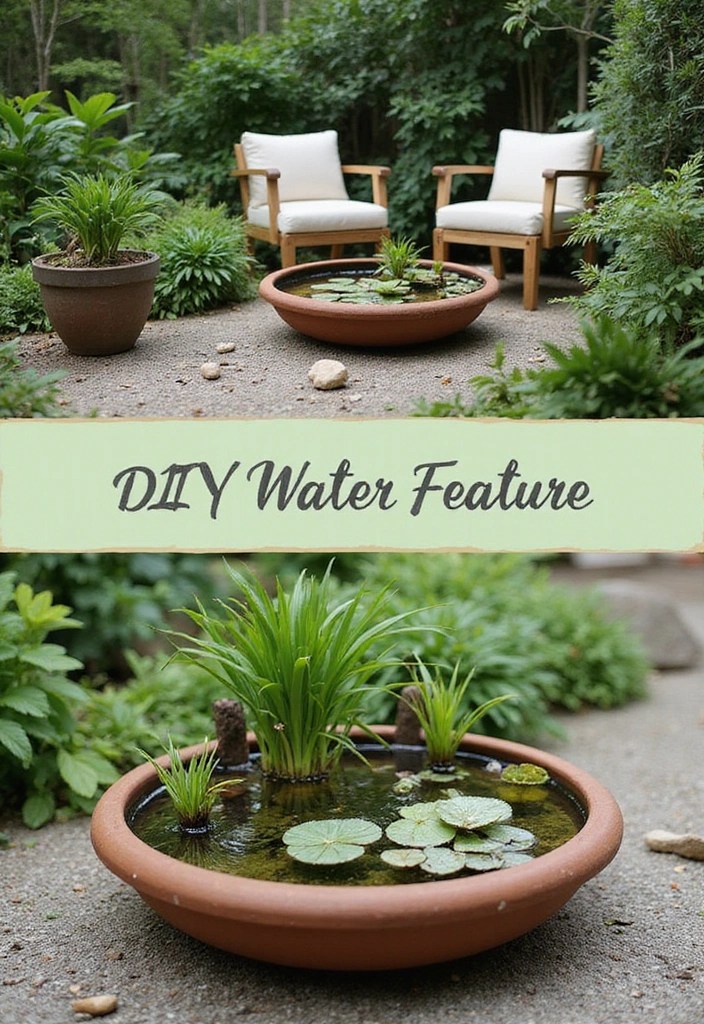 10 Charming DIY Garden Decor Ideas That Will Wow Your Guests (#6 Is So Easy!) - 10. Water Feature with a Twist