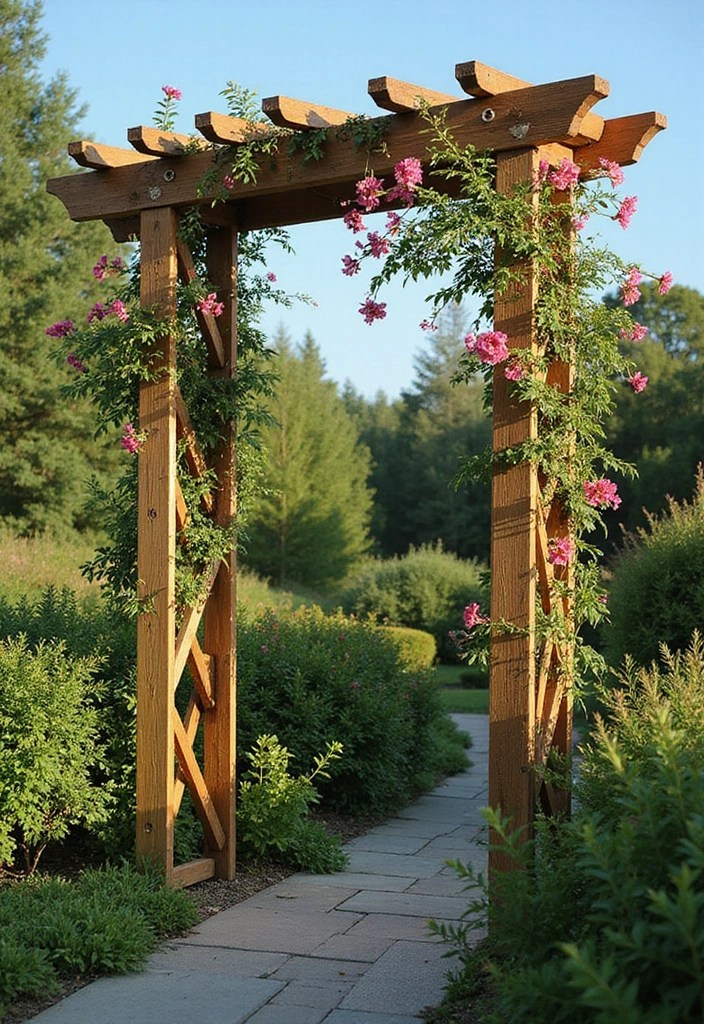 10 Charming DIY Garden Decor Ideas That Will Wow Your Guests (#6 Is So Easy!) - 5. DIY Garden Trellis