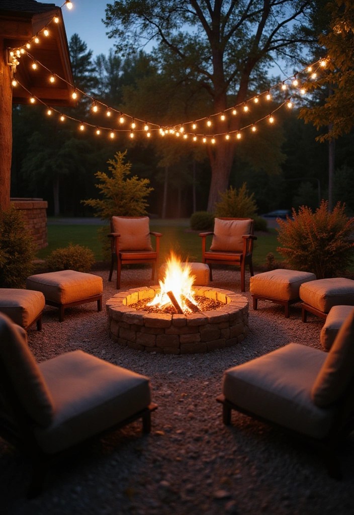 12 Backyard Garden Ideas That Will Make Your Neighbors Envious (Wait Until You See #9!) - 3. Cozy Fire Pit: Gather Around the Flames