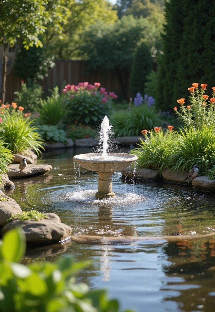 12 Backyard Garden Ideas That Will Make Your Neighbors Envious (Wait Until You See #9!) - 6. Water Features: The Soothing Sound of Nature