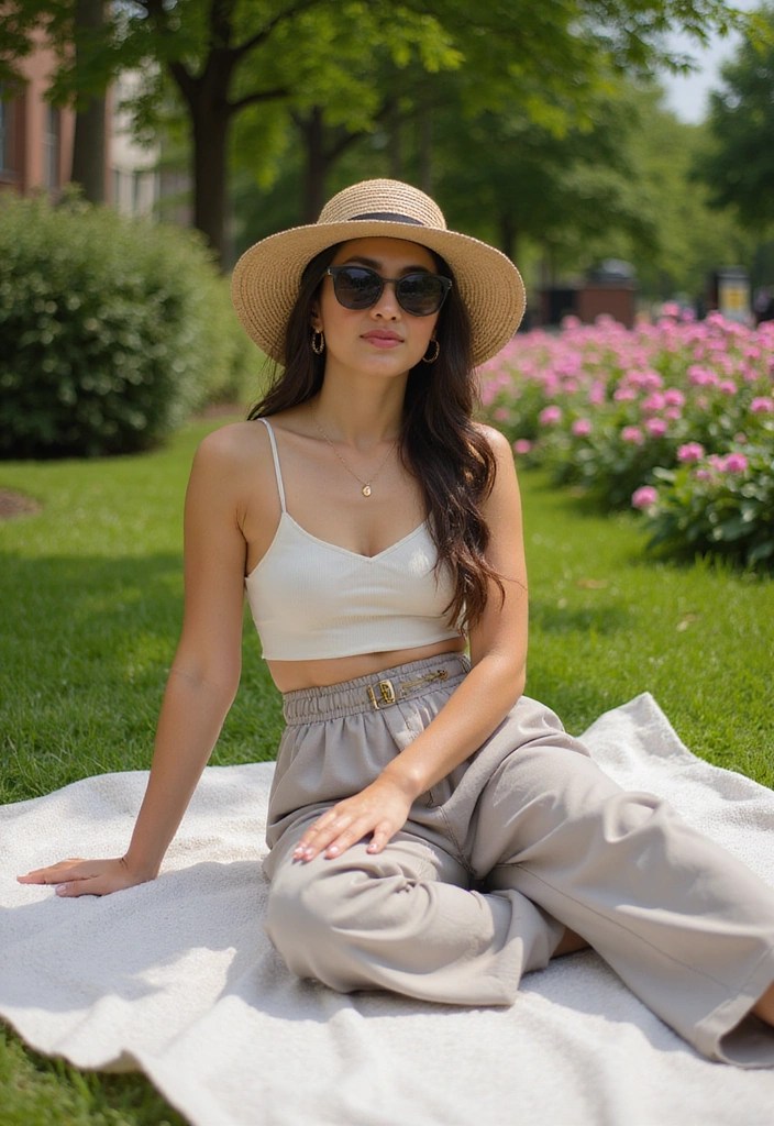 15 Casual Summer Outfits That Will Make You the Style Star of the Season! - 3. Flowy Culottes and a Simple Tank