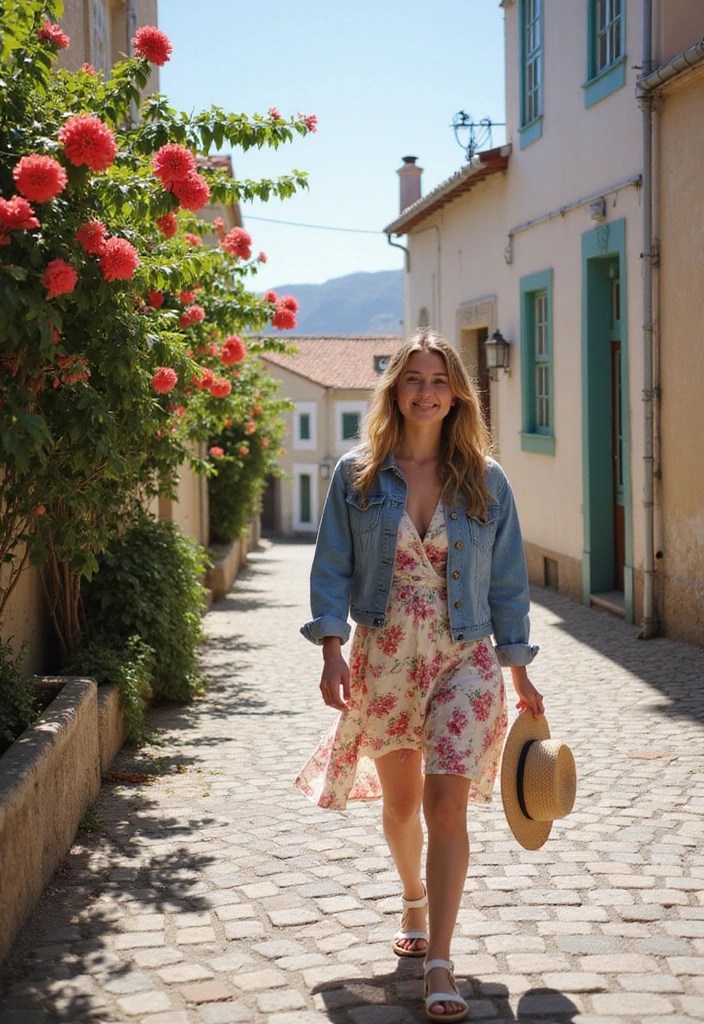 15 Casual Summer Outfits That Will Make You the Style Star of the Season! - 9. Cute Sundresses with Denim Jackets