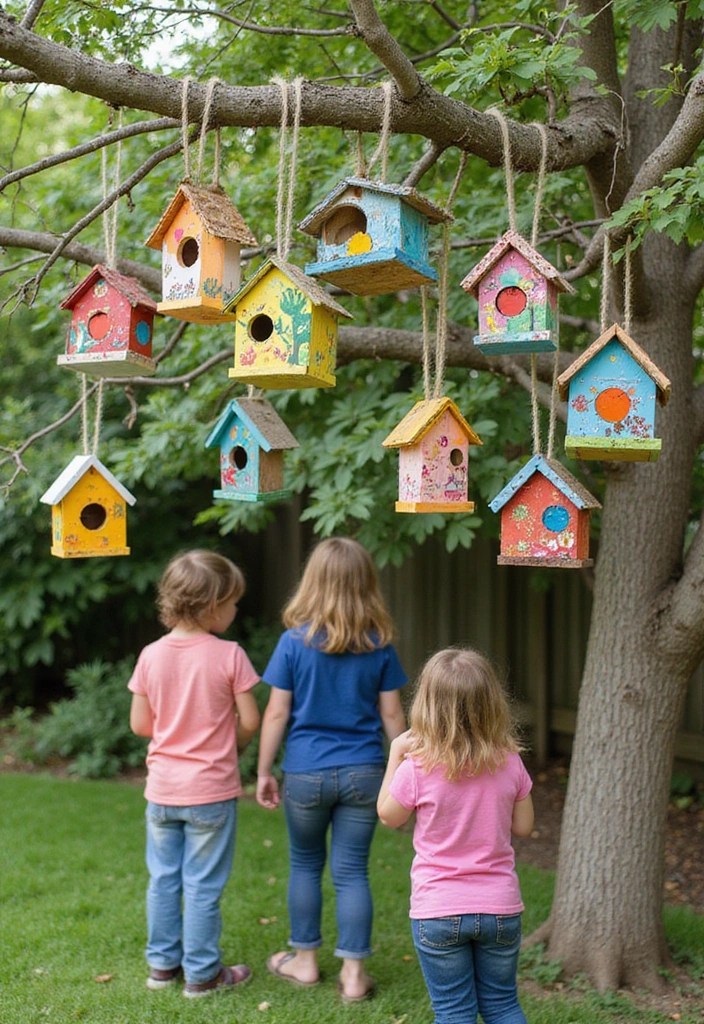 15 Fun Summer Crafts for Kids That'll Keep Them Entertained for Hours! - 12. DIY Mini Birdhouses