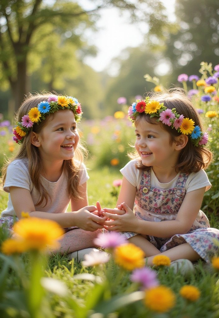 15 Fun Summer Crafts for Kids That'll Keep Them Entertained for Hours! - 13. Flower Crowns