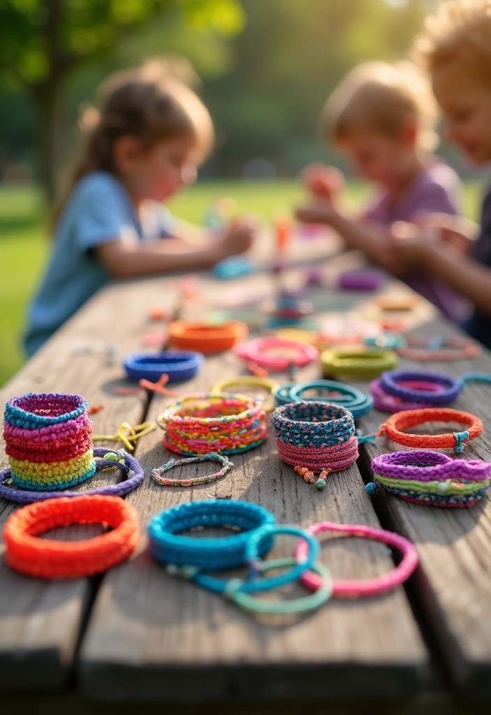 15 Fun Summer Crafts for Kids That'll Keep Them Entertained for Hours! - 4. Friendship Bracelets