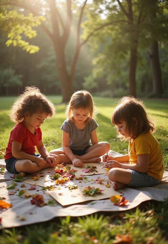 15 Fun Summer Crafts for Kids That'll Keep Them Entertained for Hours! - 5. Nature Collages