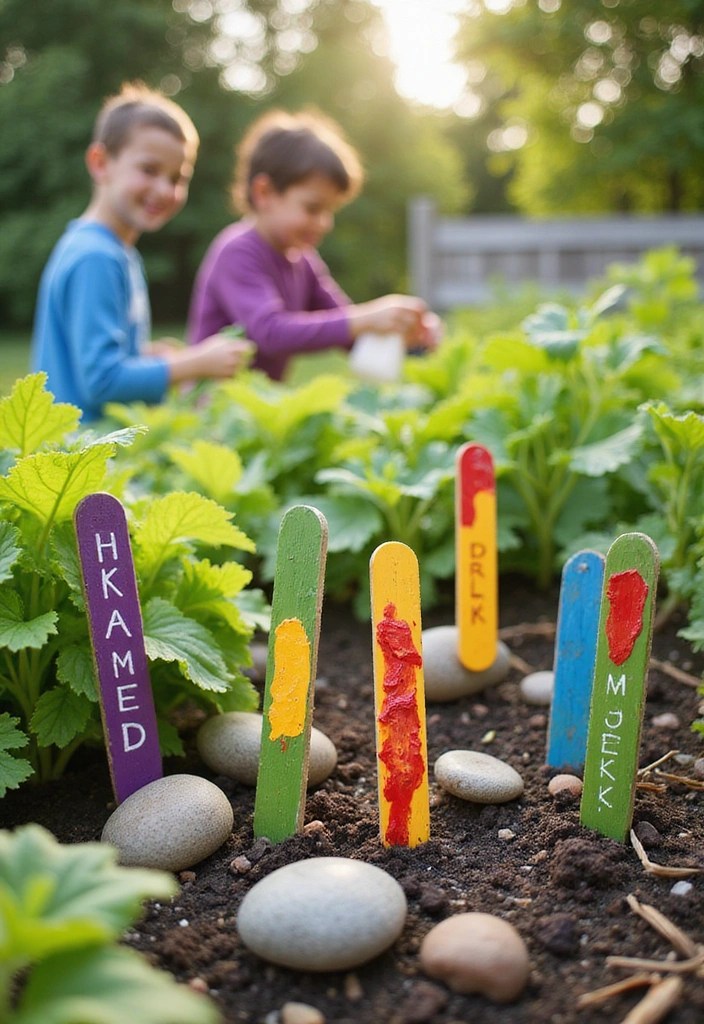15 Fun Summer Crafts for Kids That'll Keep Them Entertained for Hours! - 9. DIY Garden Markers