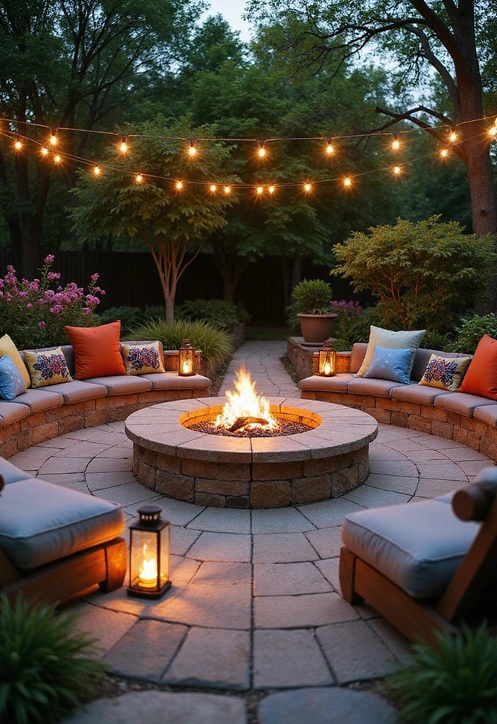 16 Backyard Layout Ideas That'll Transform Your Outdoor Space into a Paradise! - 1. Cozy Fire Pit Zone
