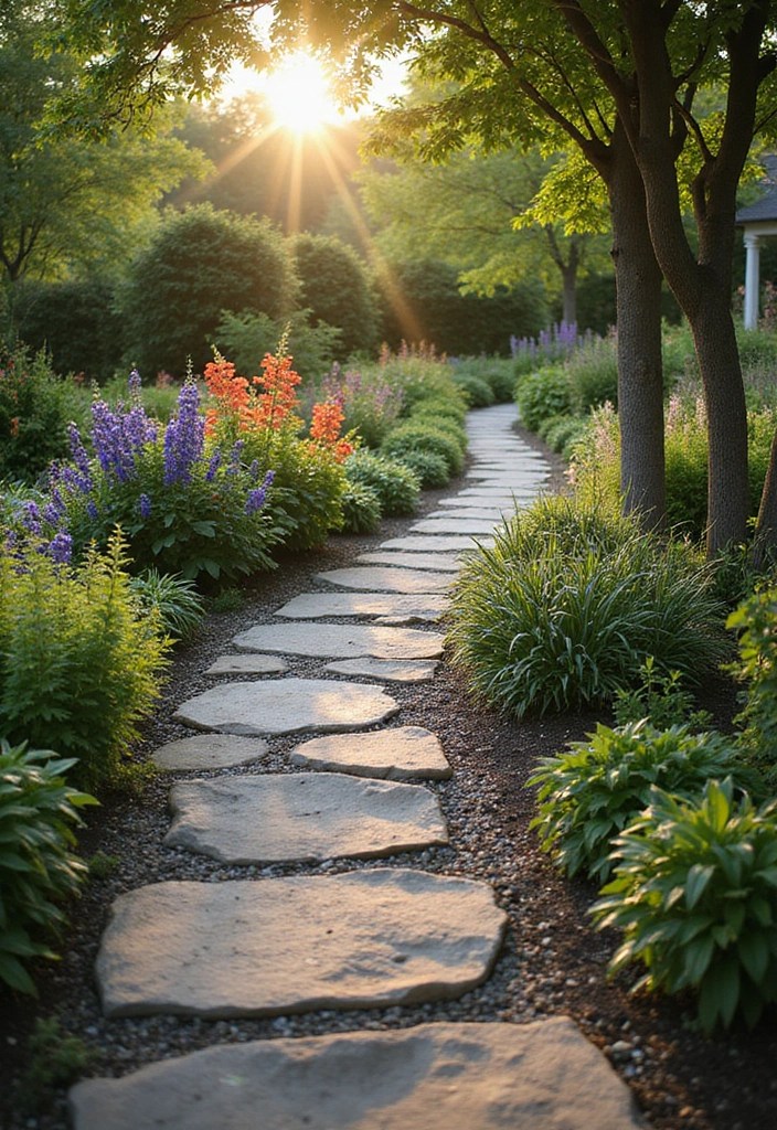 16 Creative Garden Design Ideas That Will Make Your Neighbors Jealous (Get Inspired!) - 4. Garden Pathways: Your Personal Walkway to Paradise