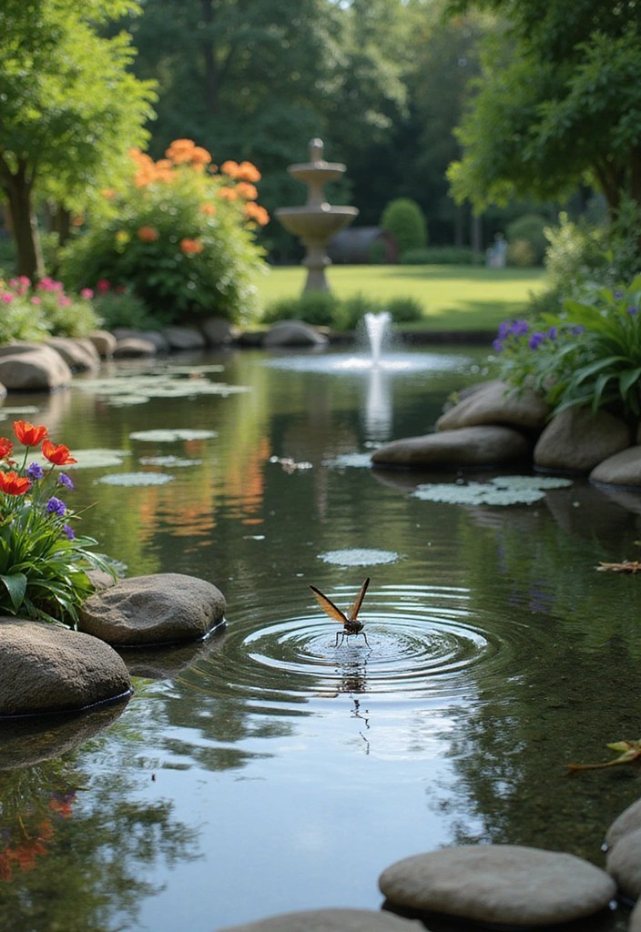 16 Creative Garden Design Ideas That Will Make Your Neighbors Jealous (Get Inspired!) - 5. Water Features: The Sound of Serenity