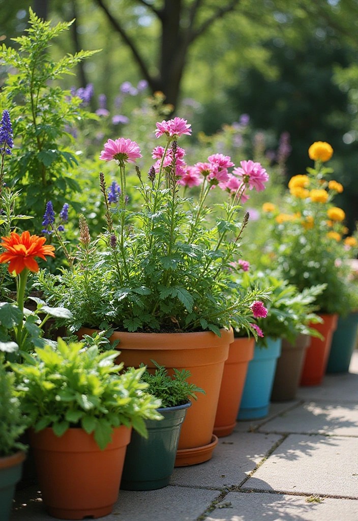 16 Creative Garden Design Ideas That Will Make Your Neighbors Jealous (Get Inspired!) - 6. Container Gardens: Flexibility and Style