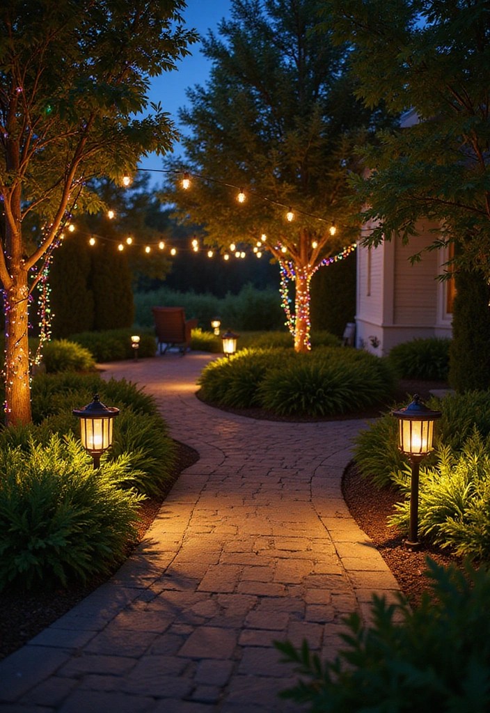 16 Creative Garden Design Ideas That Will Make Your Neighbors Jealous (Get Inspired!) - 7. Garden Lighting: Set the Mood