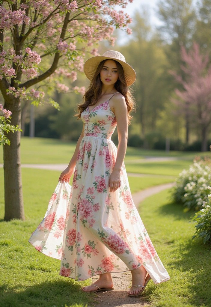 17 Casual Spring Outfits That'll Make You the Style Star of Every Picnic! - 1. Breezy Floral Maxi Dress