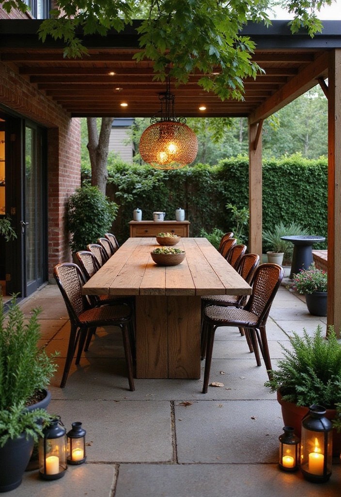 20 Stunning Backyard Garden Ideas That Will Transform Your Outdoor Space! - 10. Outdoor Dining Area
