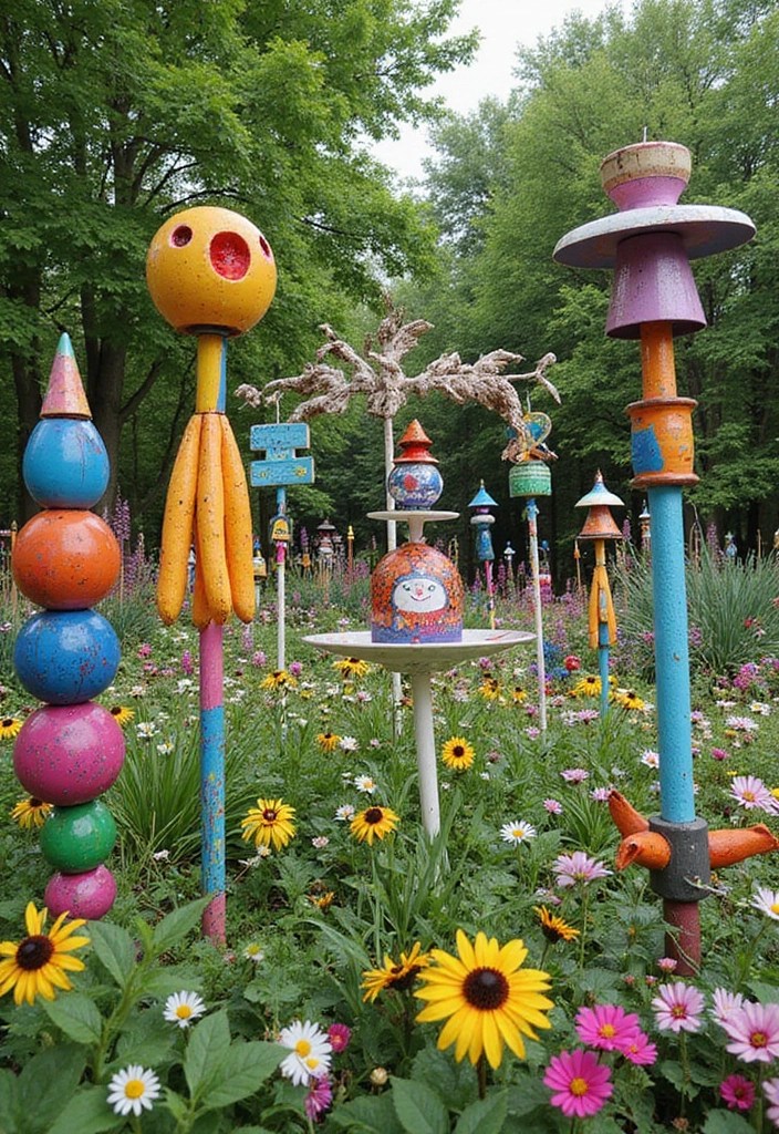 20 Stunning Backyard Garden Ideas That Will Transform Your Outdoor Space! - 11. Garden Art Installations