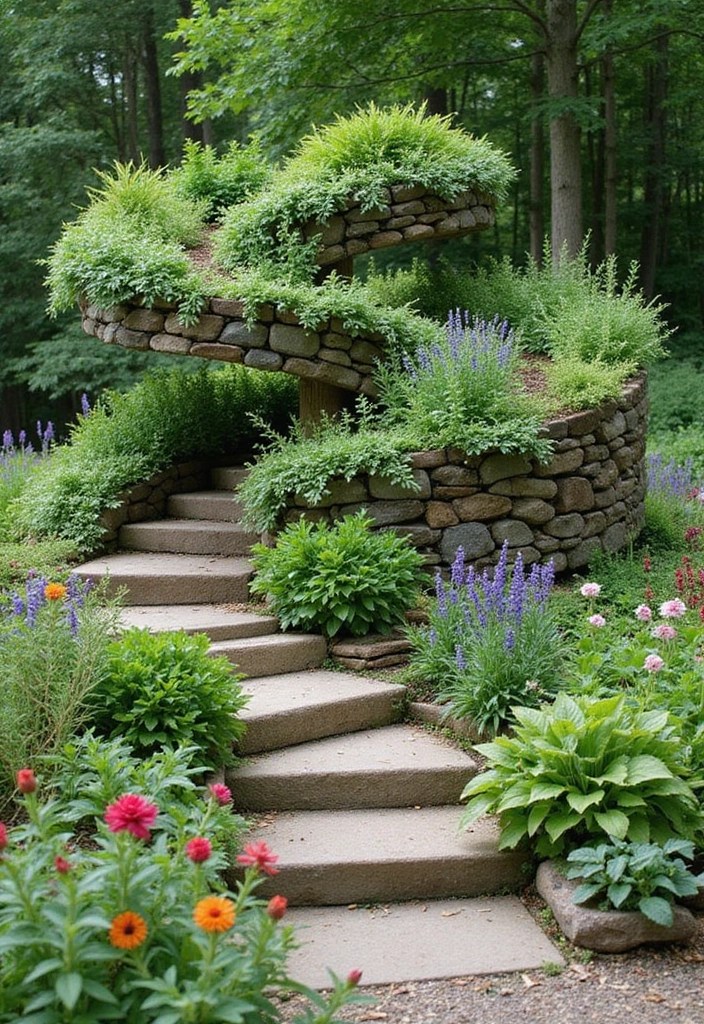 20 Stunning Backyard Garden Ideas That Will Transform Your Outdoor Space! - 3. Herb Spiral Garden