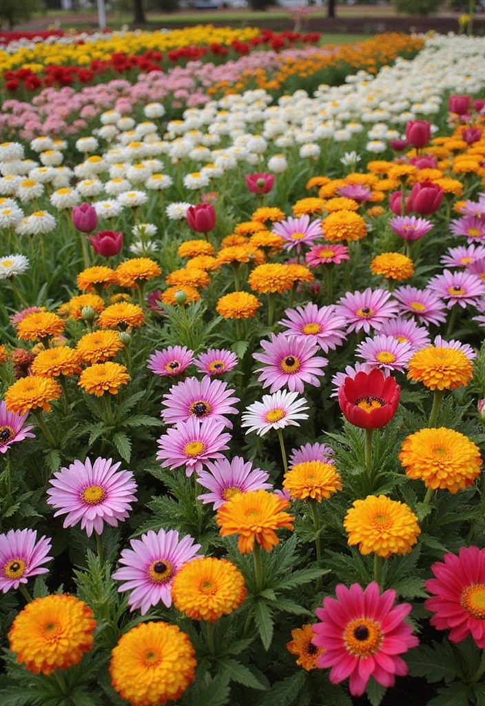 20 Stunning Backyard Garden Ideas That Will Transform Your Outdoor Space! - 7. Colorful Flower Beds