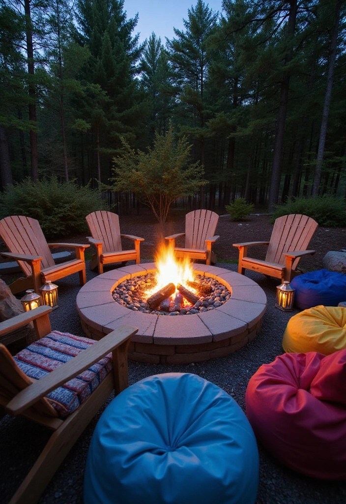 20 Stunning Outdoor Seating Ideas That Will Transform Your Patio Into a Relaxation Oasis! - 1. Cozy Fire Pit Seating
