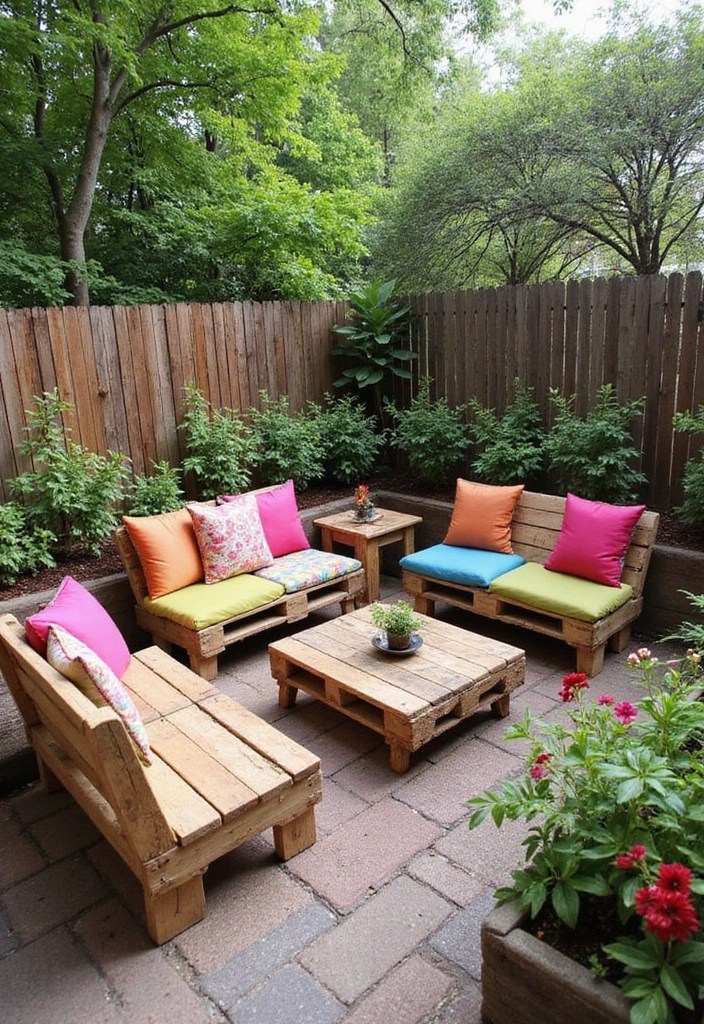 20 Stunning Outdoor Seating Ideas That Will Transform Your Patio Into a Relaxation Oasis! - 14. Upcycled Pallet Furniture