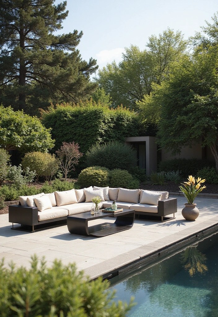 20 Stunning Outdoor Seating Ideas That Will Transform Your Patio Into a Relaxation Oasis! - 20. Contemporary Lounge Sets