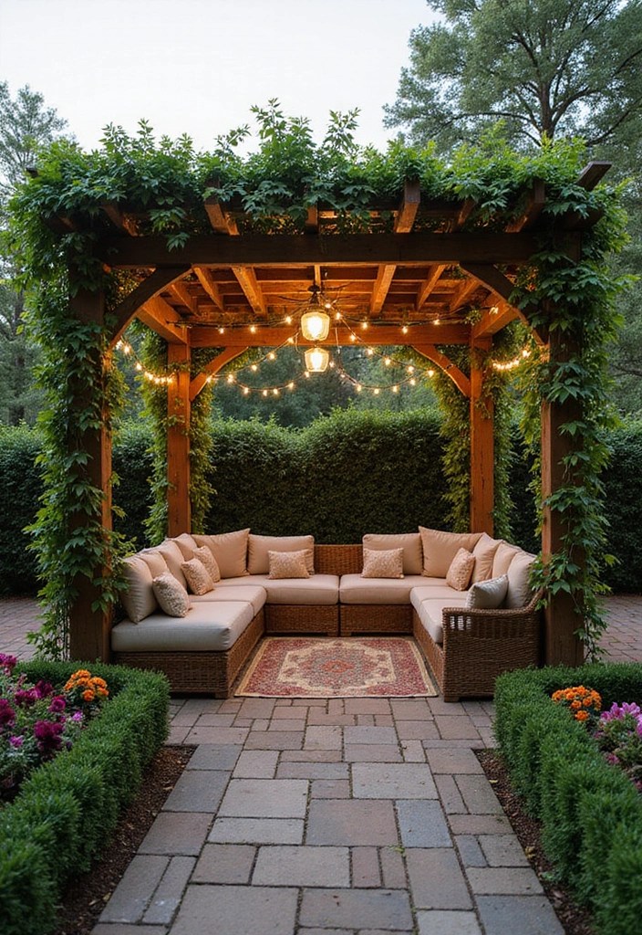 20 Stunning Outdoor Seating Ideas That Will Transform Your Patio Into a Relaxation Oasis! - 8. Pergola with Seating