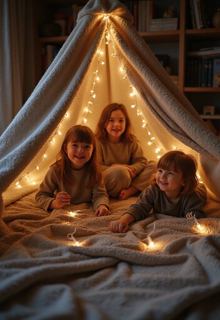 22 Creative Play Ideas That'll Spark Your Child’s Imagination (Wait Until You See #15!) - 4. Indoor Fort Building