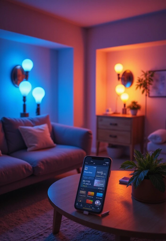 22 Spring Lighting Decor Tips That Will Create a Cozy Ambiance (You’ll Love #13!) - 15. Incorporate Smart Lighting