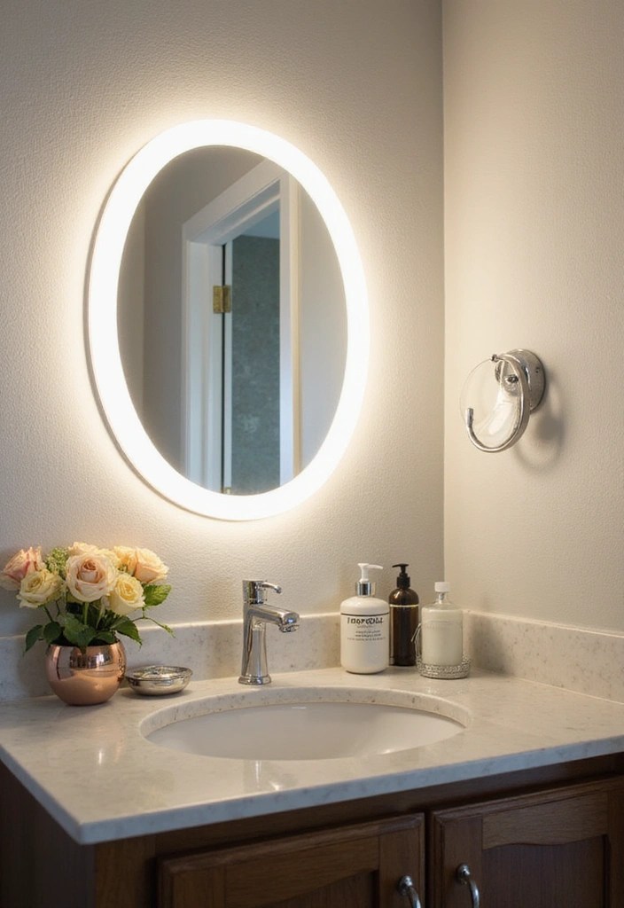 22 Spring Lighting Decor Tips That Will Create a Cozy Ambiance (You’ll Love #13!) - 17. Use Lighted Mirrors