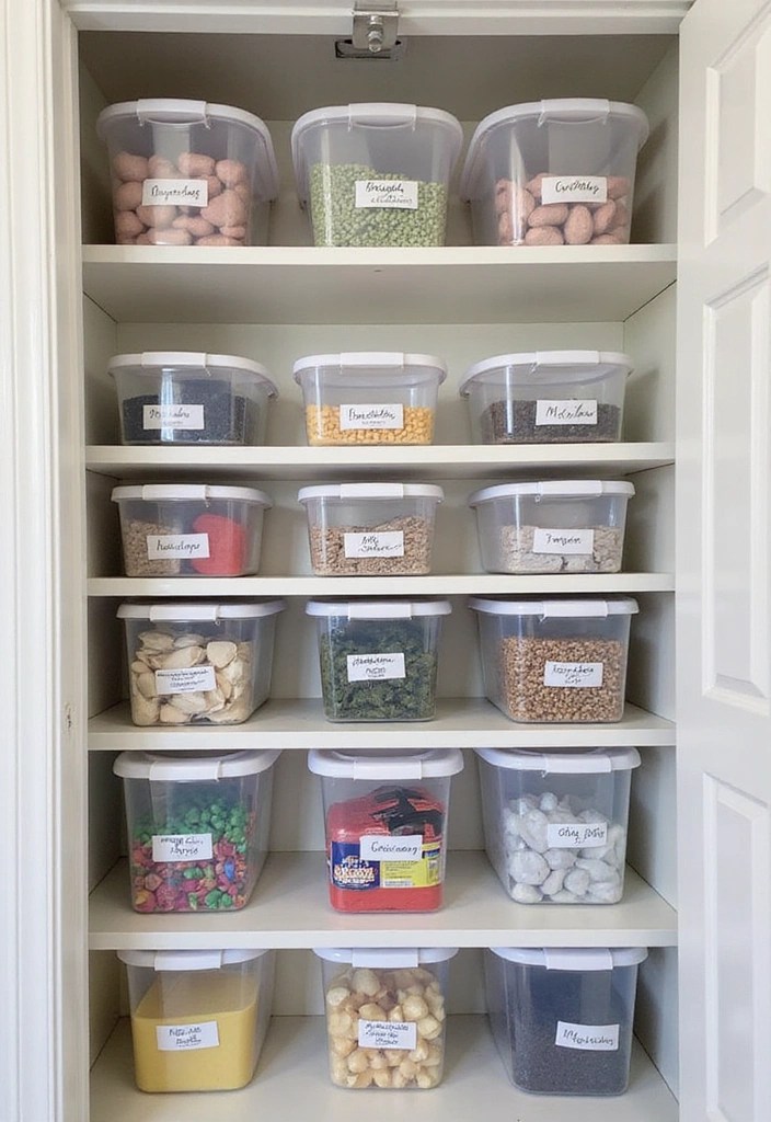 24 Closet Hacks That Will Double Your Storage Space (Marie Kondo Would Be Proud!) - 9. Use Clear Storage Bins for Visibility
