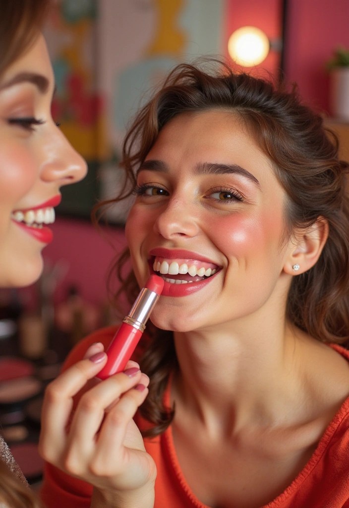 25 Quick Beauty Fixes That Will Save You Time (And Your Sanity!) - 3. Lipstick as Blush: Multi-Tasking Magic
