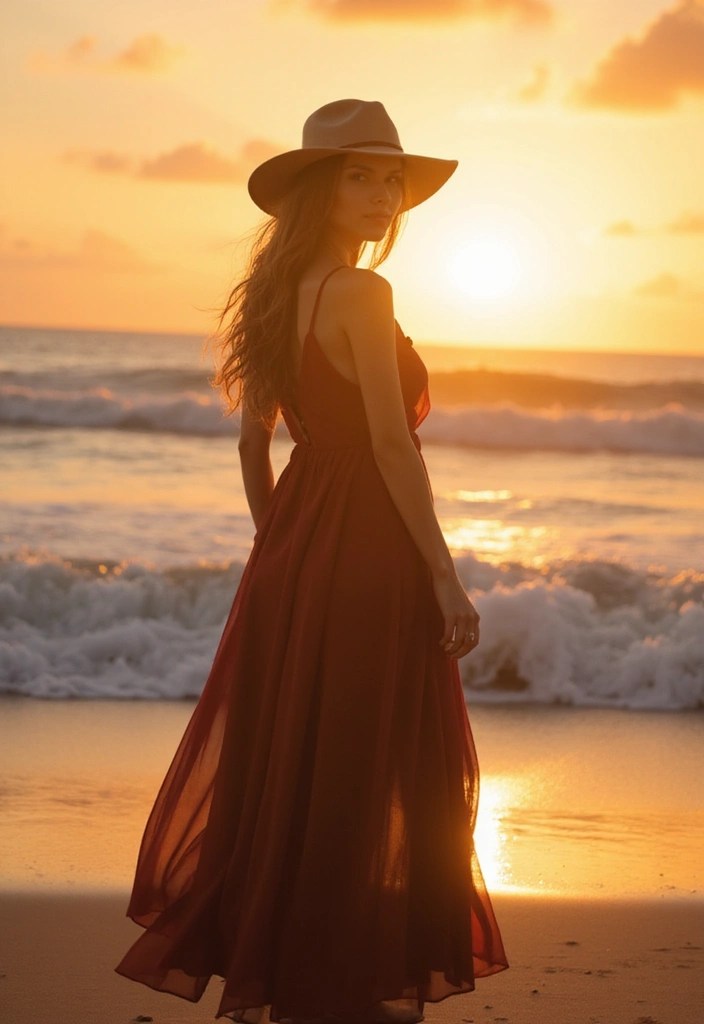 15 Stunning Beach Fashion Looks You Won't Want to Miss This Summer! - 15. Elegant Evening Wear