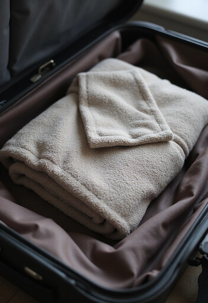 21 Genius Packing Hacks That'll Make You a Travel Pro (Check Out #5!) - 18. Bring a Travel Blanket