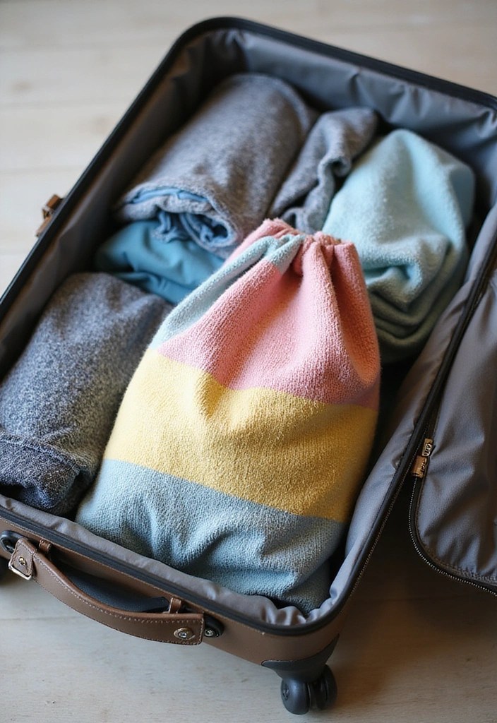 21 Genius Packing Hacks That'll Make You a Travel Pro (Check Out #5!) - 5. Pack a Travel Size Laundry Bag