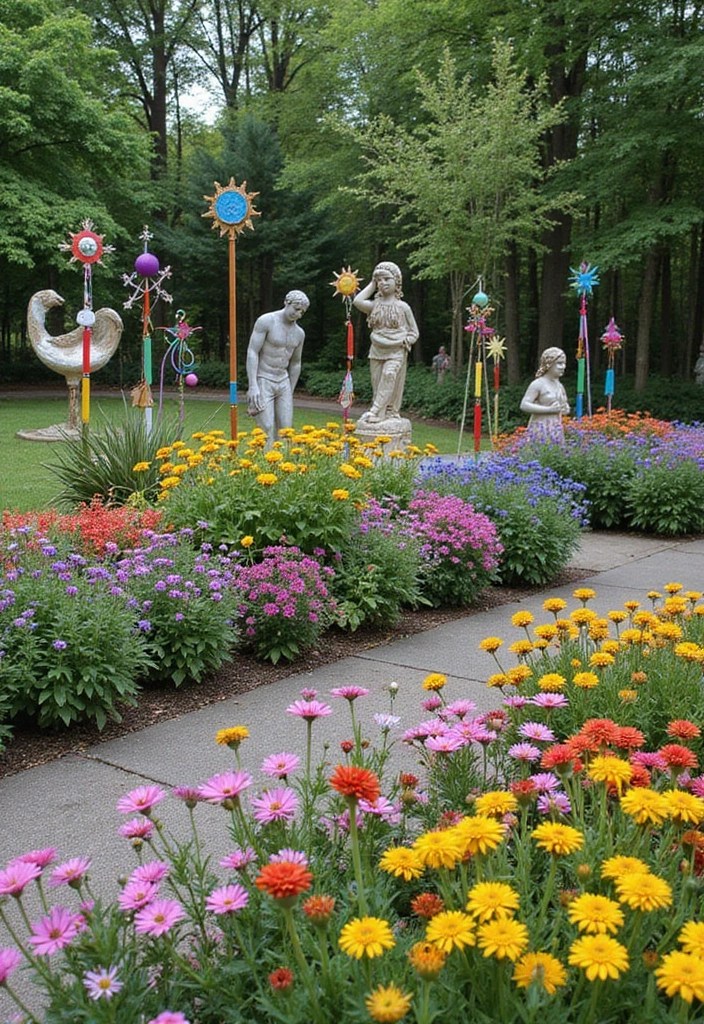 21 Summer Garden Design Ideas That’ll Inspire Your Next Outdoor Project! - 8. Garden Art Installations