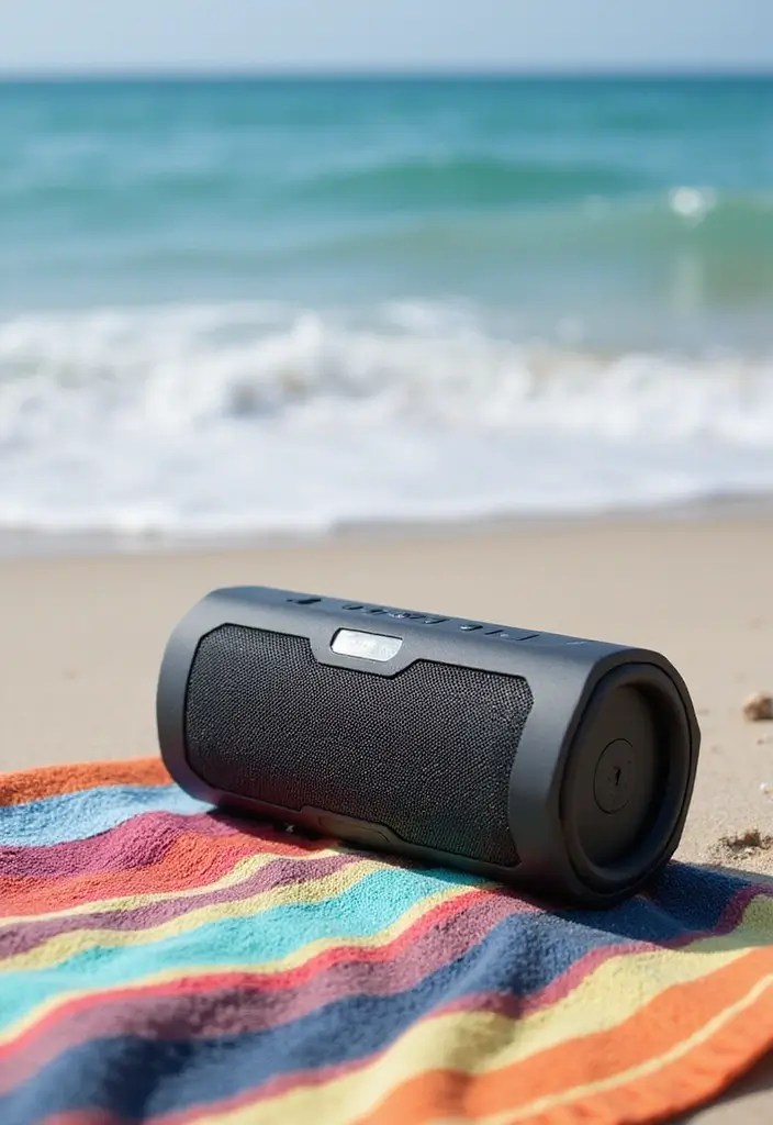 12 Beach Accessories You Need This Summer (Grab Them While They're Hot!) - 11. Portable Bluetooth Speaker