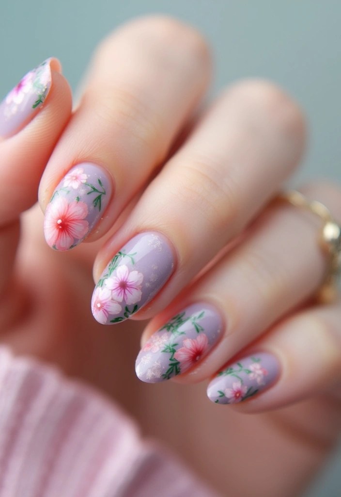 12 Pastel Nail Designs That Perfectly Capture the Essence of Summer! - 3. Floral Pastel Art