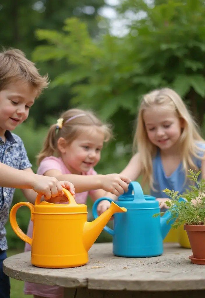 16 Garden Play Toys That Will Make Your Kids Love Nature (Check Out #4!) - 5. Watering Can Set
