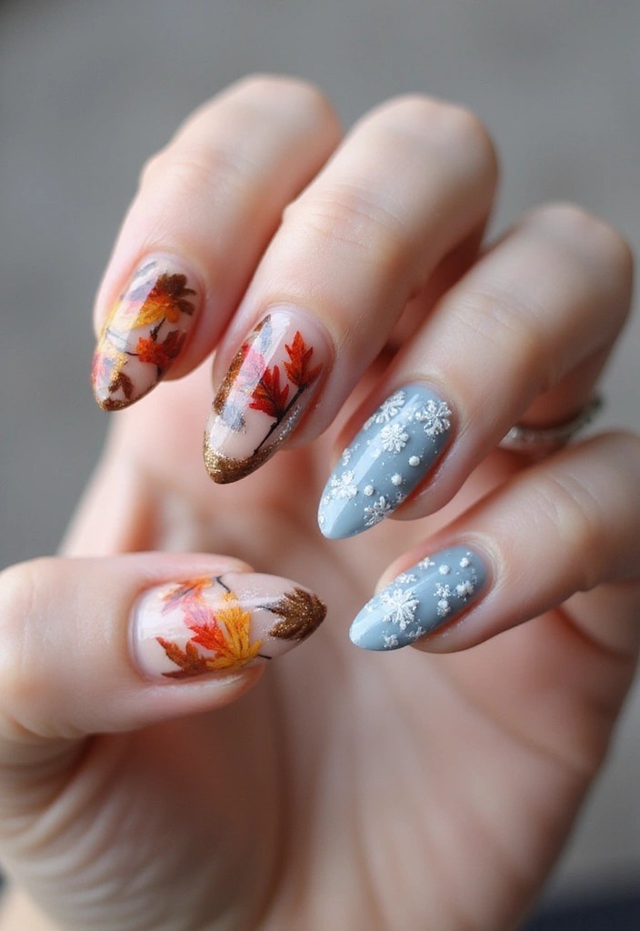 20 Stunning Acrylic Nail Designs That Will Leave You Breathless (Wait Until You See #12!) - 14. Seasonal Themes