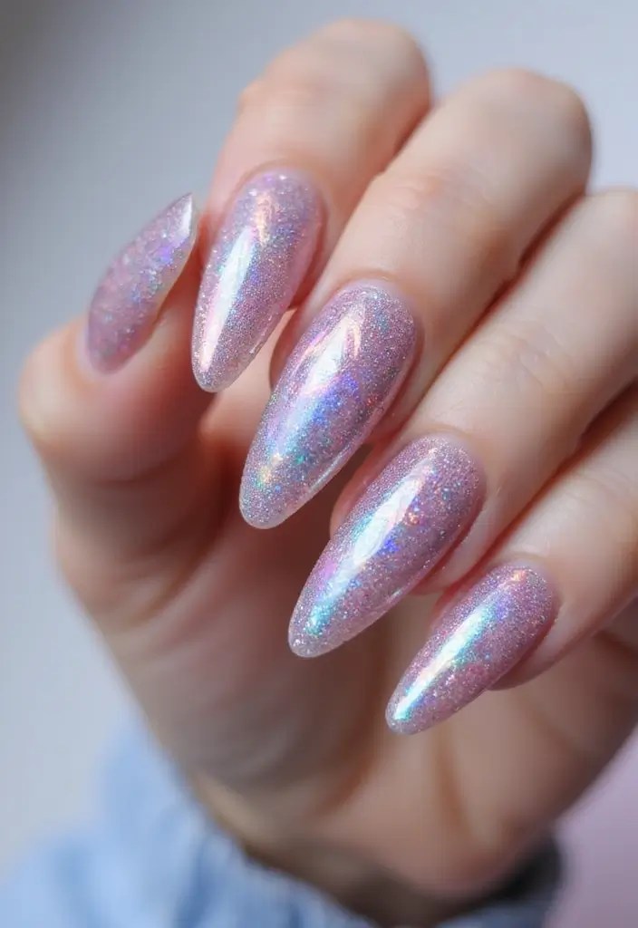 20 Stunning Acrylic Nail Designs That Will Leave You Breathless (Wait Until You See #12!) - 19. Holographic Wonders