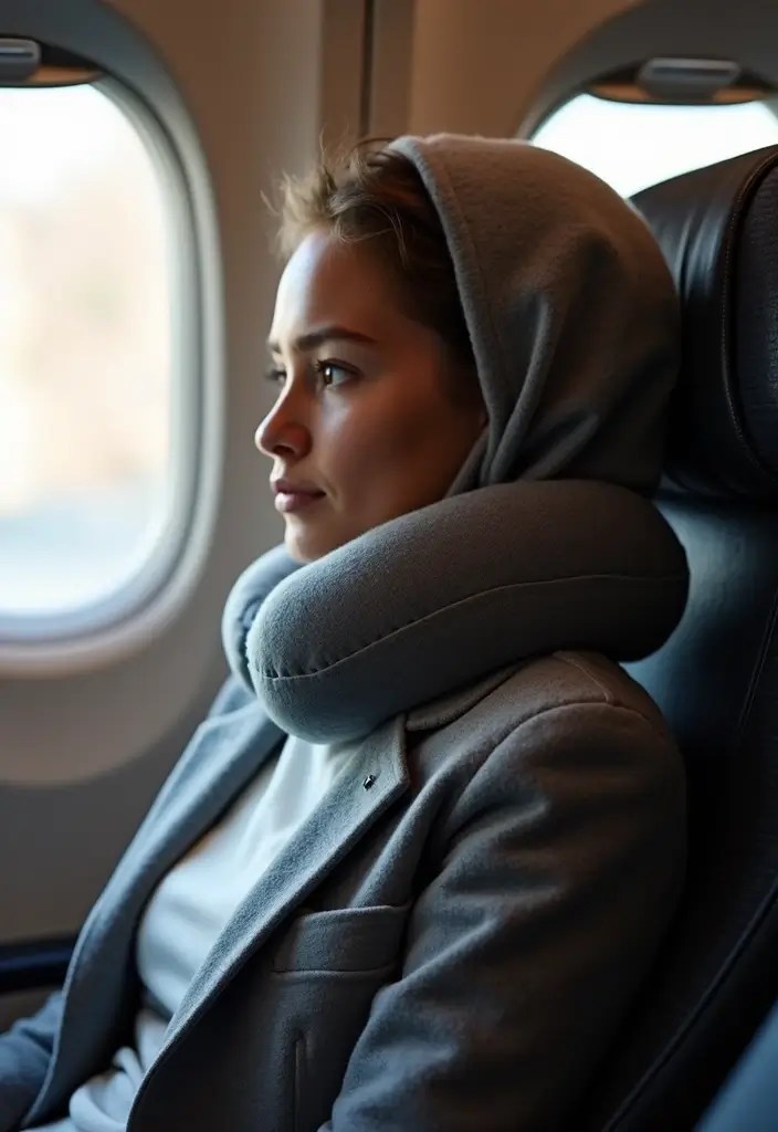 21 Innovative Travel Accessories You Didn’t Know You Needed This Summer! - 4. Travel Pillow with Hood
