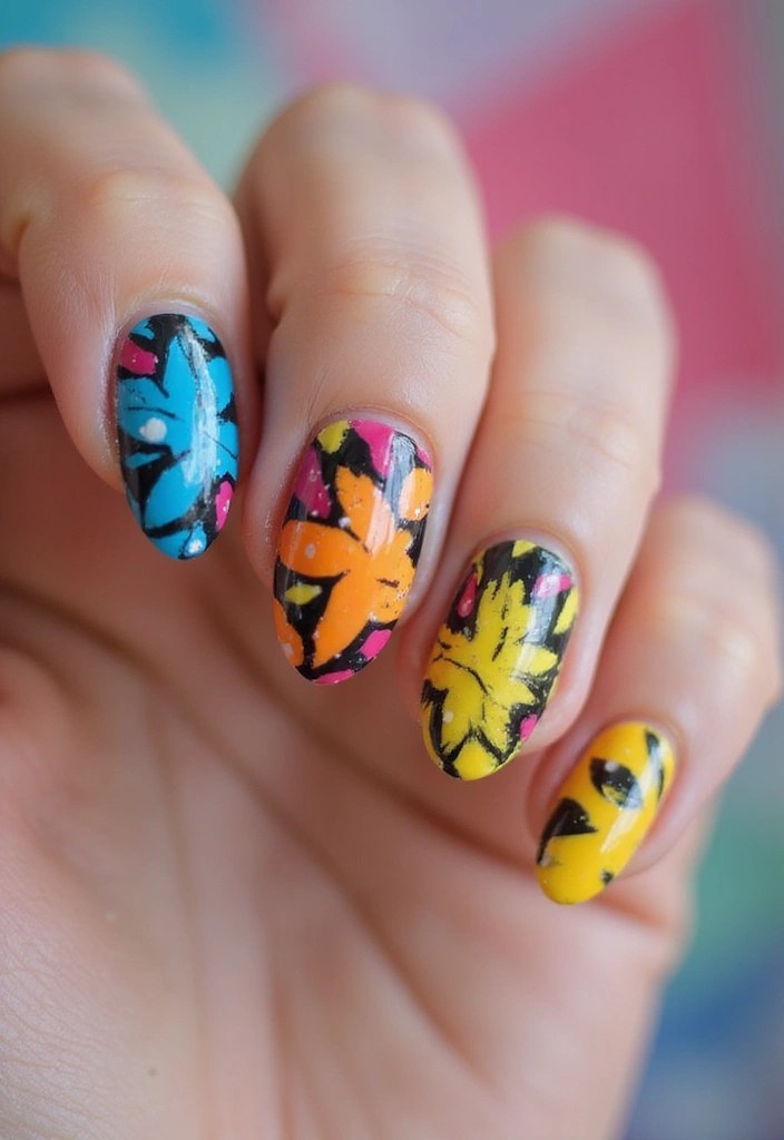 25 Stunning Summer Nails 2025 Ideas That Will Make You the Center of Attention! - 19. Abstract Art