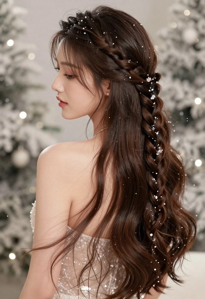 12 Stunning Winter Hair Braids That'll Make You the Star of Any Holiday Party! - 4. Elegant Waterfall Braid 1