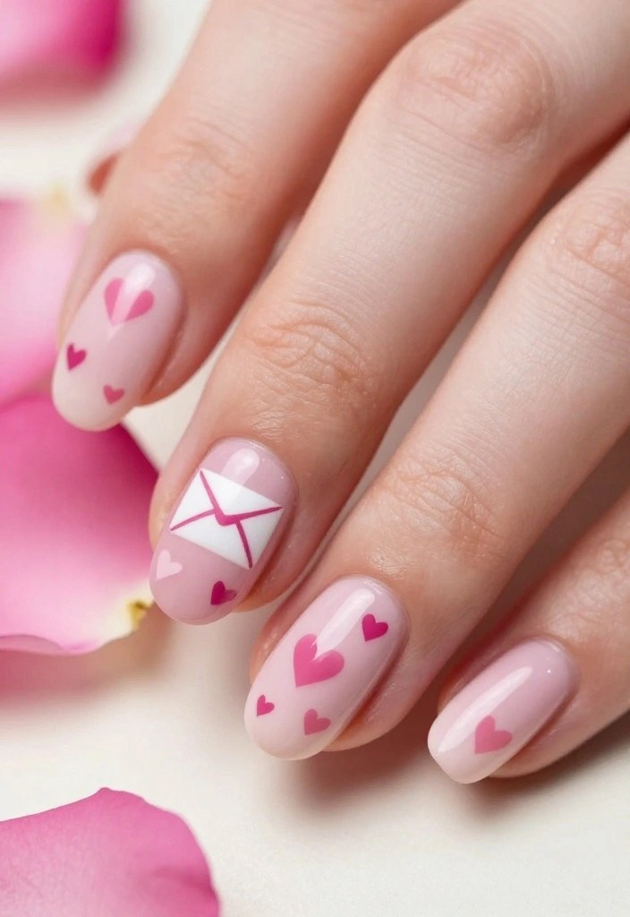 15 Adorable Valentine's Nail Ideas That'll Make You Fall in Love at First Sight! - 3. Love Letters 1