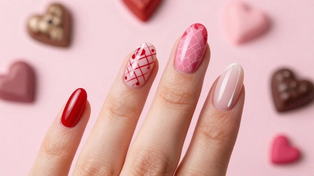 15 Adorable Valentine’s Nail Ideas That’ll Make You Fall in Love at First&nbsp;Sight!