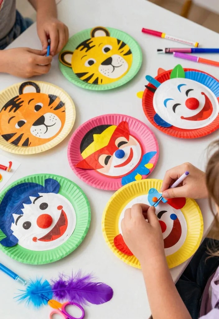15 Easy Crafts for Kids That'll Keep Them Entertained for Hours - 3. Paper Plate Masks 1
